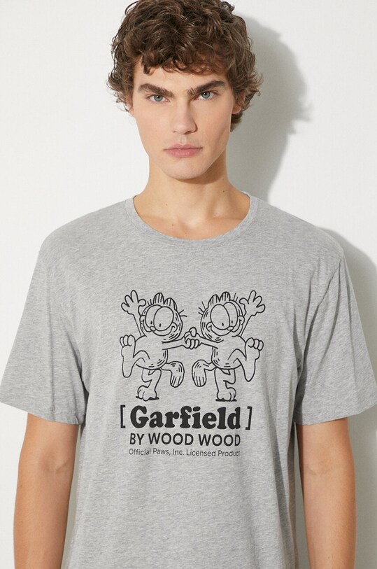 Wood Wood t-shirt in cotone Ace x Garfield grigio 30045701.2222