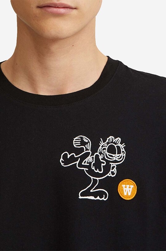 Oblečenie Bavlnené tričko Wood Wood Ace x Garfield 30045705.2222 čierna