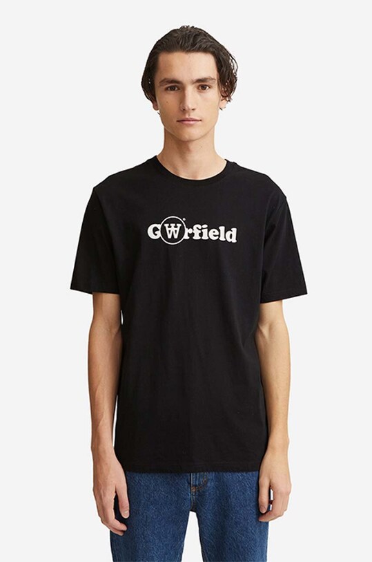 Wood Wood t-shirt bawełniany Ace x Garfield nadruk czarny 30045707.2222