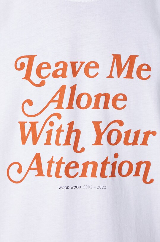 Wood Wood cotton T-shirt Bobby Leave Me Alone 50025702.2489