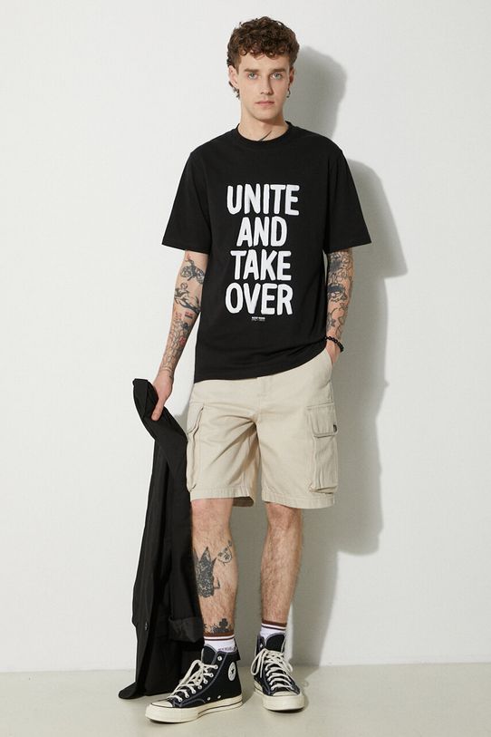 Wood Wood t-shirt in cotone Bobby Shoplifters 50025711.2489 nero AA00