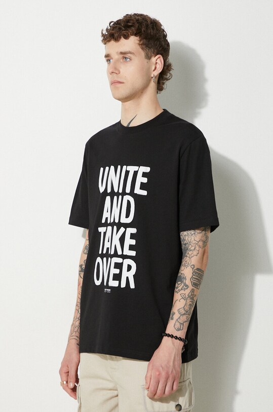 Wood Wood t-shirt bawełniany Bobby Shoplifters czarny 50025711.2489
