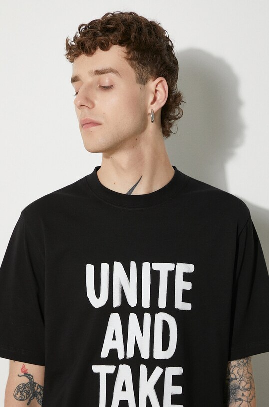 Wood Wood t-shirt bawełniany Bobby Shoplifters 50025711.2489 czarny