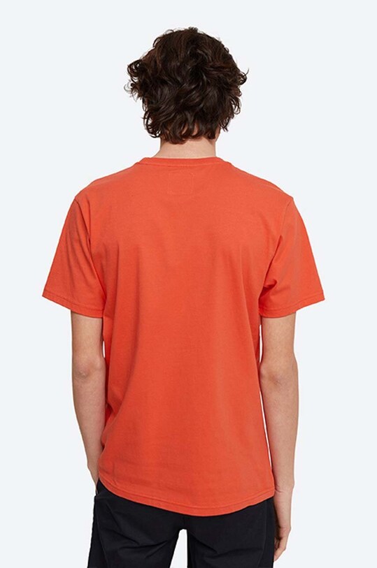 Wood Wood t-shirt bawełniany Boris x Fila 688383.B026 pomarańczowy AA00
