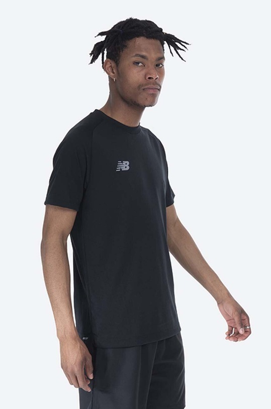 New Balance t-shirt pozostałe czarny EMT9044BK