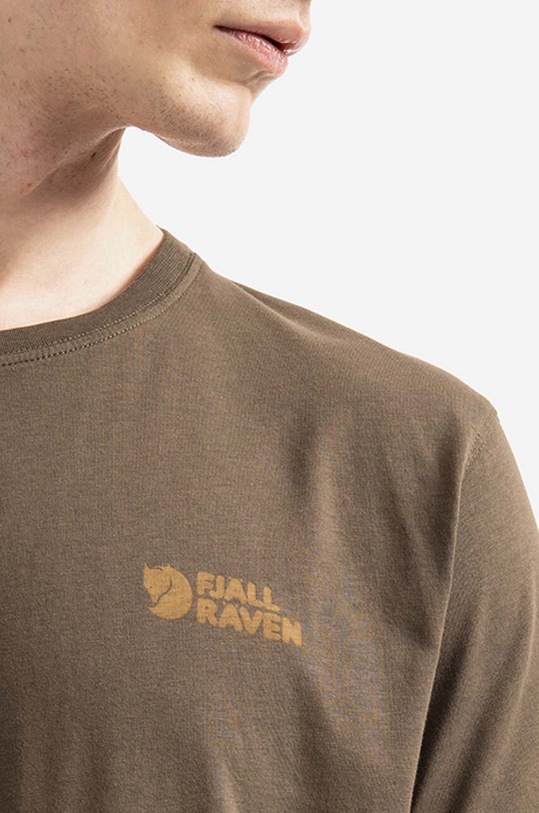 Fjallraven tricou din bumbac Tornetrask verde F87314