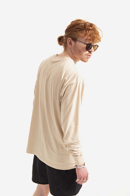 STAMPD cotton longsleeve top SLA.M2820LT beige