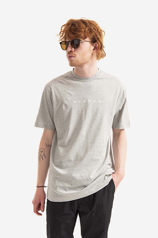 Памучна тениска STAMPD SLA.M2829TE сив