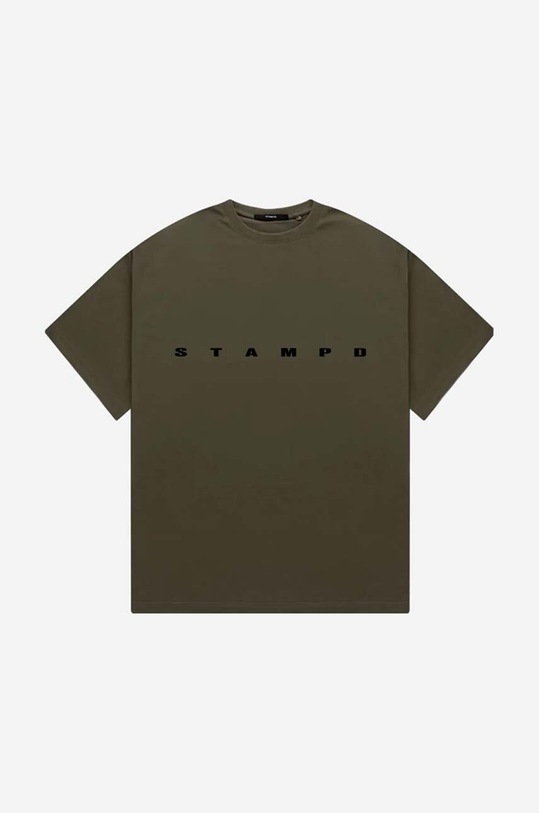 STAMPD cotton t-shirt SLA.M2991TE green AA00