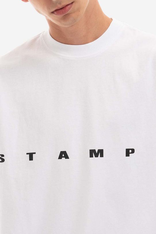 STAMPD longsleeve bawełniany biały SLA.M2992LT