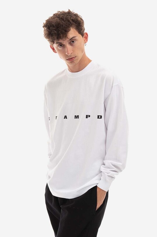 Βαμβακερή μπλούζα με μακριά μανίκια STAMPD SLA.M2992LT