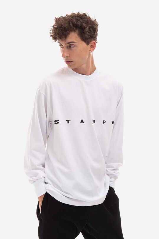 Βαμβακερή μπλούζα με μακριά μανίκια STAMPD SLA.M2992LT