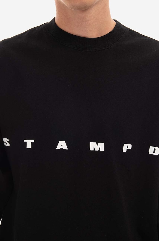 STAMPD cotton longsleeve top SLA.M2992LT black
