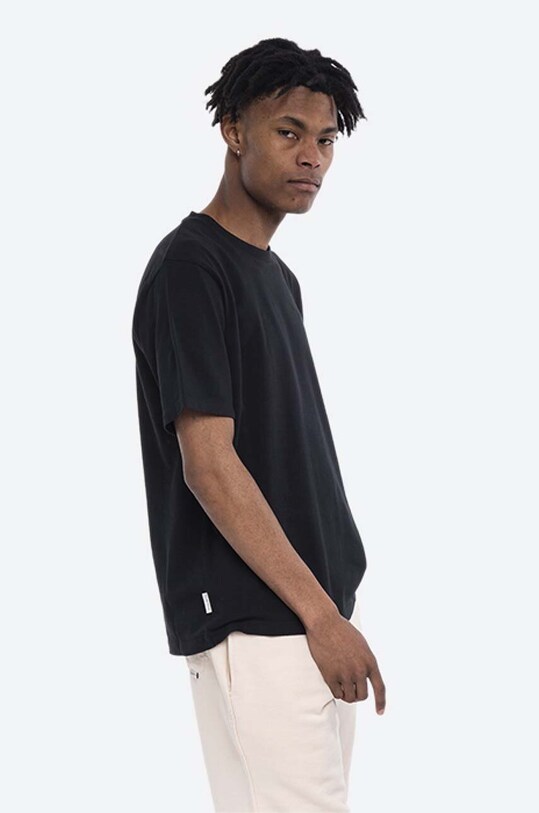 Filling Pieces t-shirt bawełniany Essential Core Logo Tee 80313591861 czarny