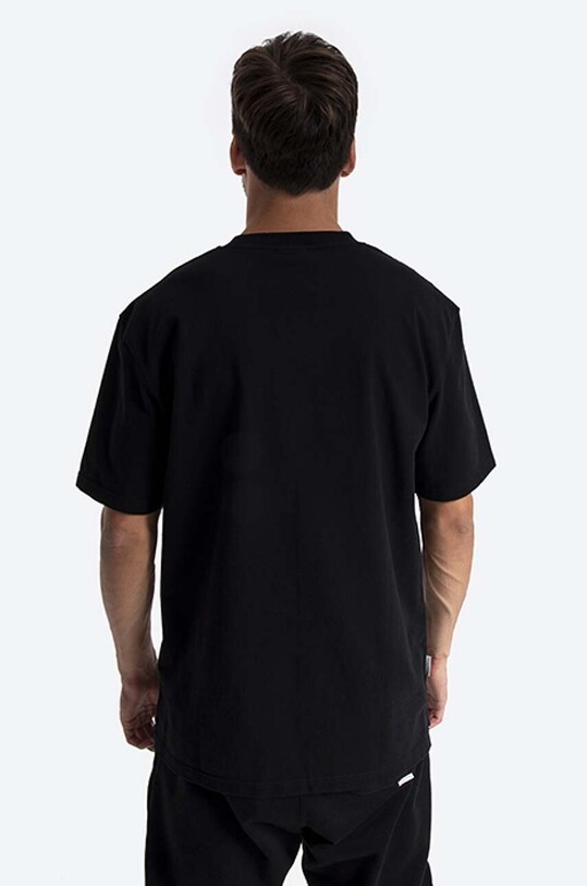 Îmbrăcăminte Filling Pieces tricou din bumbac Lux Tee 88113731861 negru