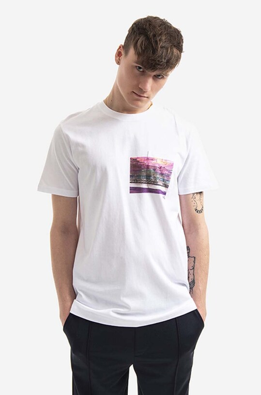 A.P.C. cotton T-shirt Elias COEEV.H26090 white
