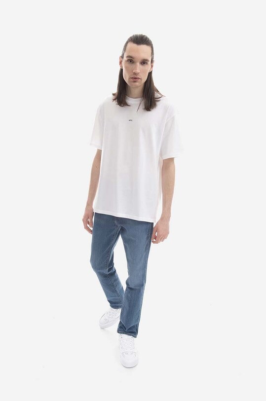 A.P.C. cotton T-shirt Kyle COEIO.H26929 white AA00