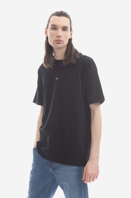 A.P.C. cotton T-shirt Kyle COEIO.H26929 black