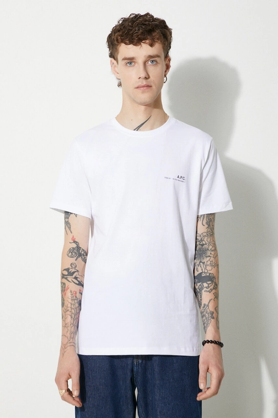 A.P.C. t-shirt in cotone Item F regolare bianco COEOP.H26904