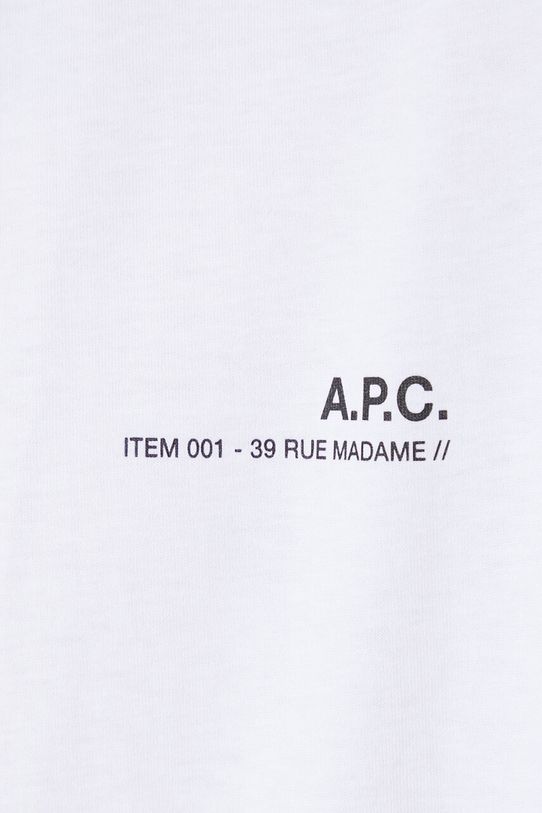 A.P.C. cotton T-shirt Item F COEOP.H26904 white