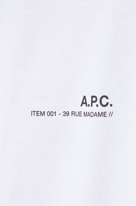 A.P.C. t-shirt bawełniany Item F COEOP.H26904 biały