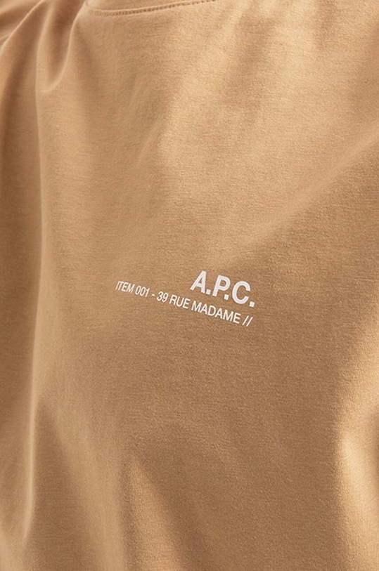 A.P.C. cotton T-shirt Item F beige COEOP.H26904