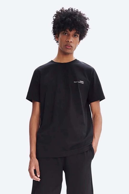 A.P.C. cotton T-shirt Item F cotton black COEOP.H26904