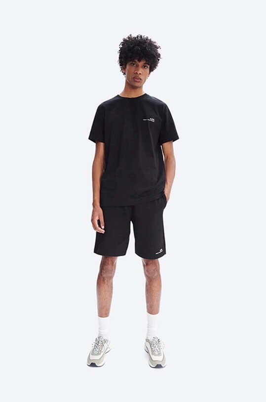 A.P.C. t-shirt bawełniany Item F COEOP.H26904 czarny AA00