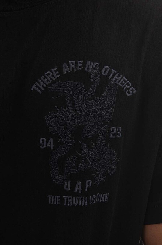 Maharishi t-shirt bawełniany czarny 4093.BLACK