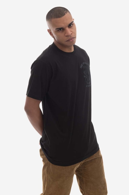 Bavlněné tričko Maharishi U.A.P. Embroidered T-shirt Organic Cotton Jerse 4093 BLACK 4093.BLACK