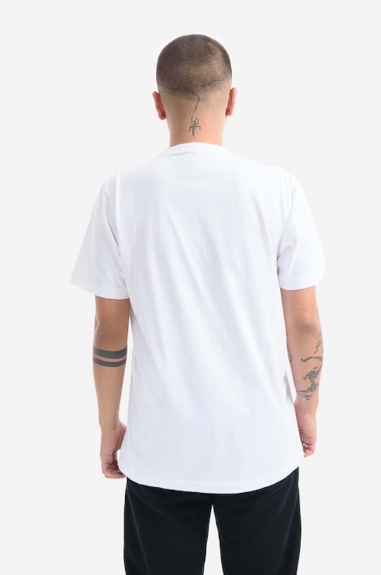 Clothing Maharishi cotton T-shirt Miltype Embroider T-shirt 9161.WHITE white