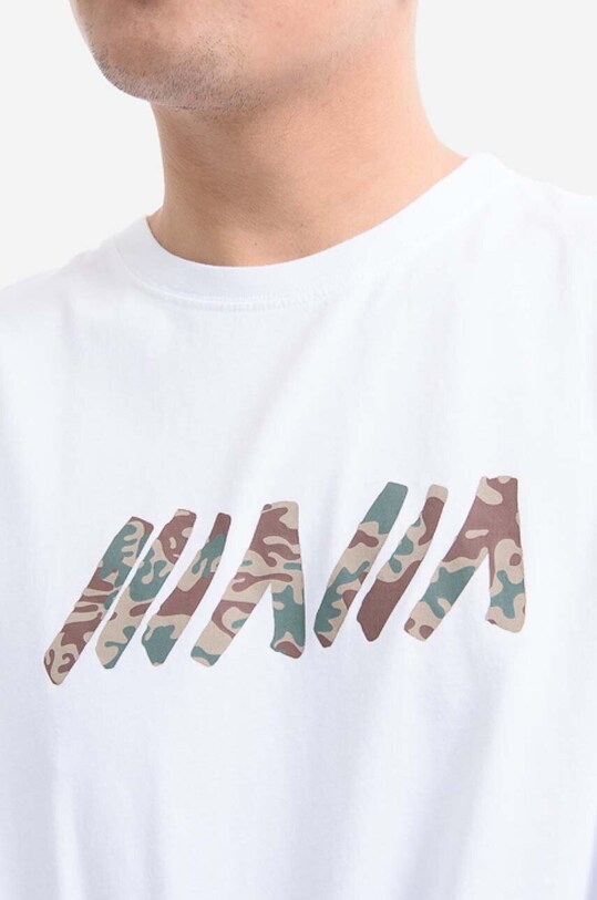 Bavlnené tričko s dlhým rukávom Maharishi Monster Tiger Longsleeve T-Shirt biela 9428.WHITE
