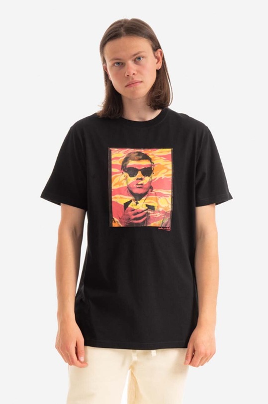 Bavlnené tričko Maharishi Warhol Polaroid Portrait T-Shirt OCJ regular čierna 9711.BLACK