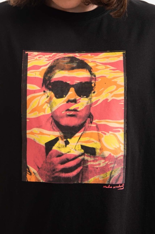 Bavlnené tričko Maharishi Warhol Polaroid Portrait T-Shirt OCJ čierna 9711.BLACK