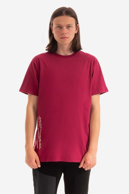 Maharishi cotton t-shirt relaxed violet 9752.PLUM