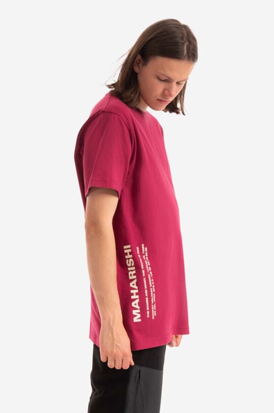Maharishi t-shirt bawełniany 9752.PLUM fioletowy