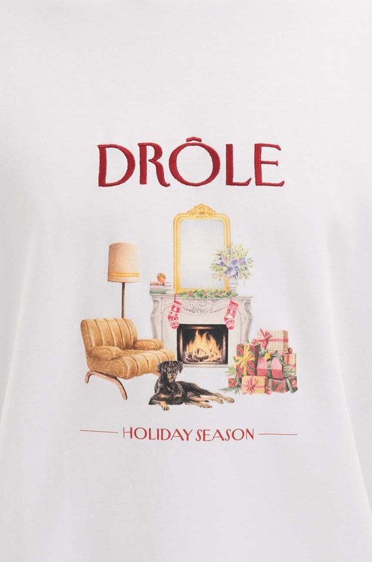 Drôle de Monsieur cotton T-shirt TS138 white TS138.WHITE