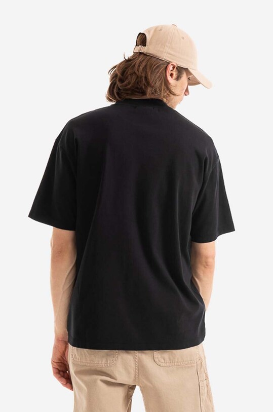 Clothing Drôle de Monsieur cotton T-shirt Classic Not From Paris Madame PERM.P01BL black