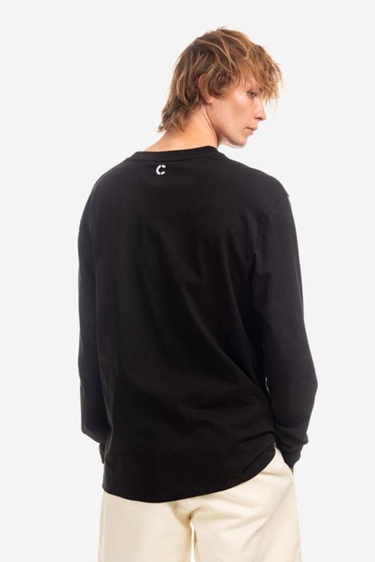 Odzież CLOTTEE longsleeve bawełniany Script LS TEE CTLS1004.BLACK czarny