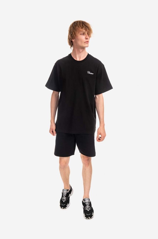 CLOTTEE cotton T-shirt Script SS Tee CTTE1001.BLACK black AA00