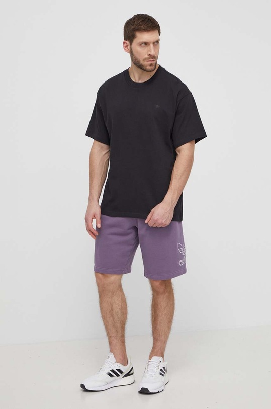 adidas Originals t-shirt bawełniany Adicolor Contempo Tee HK2890 czarny AA00