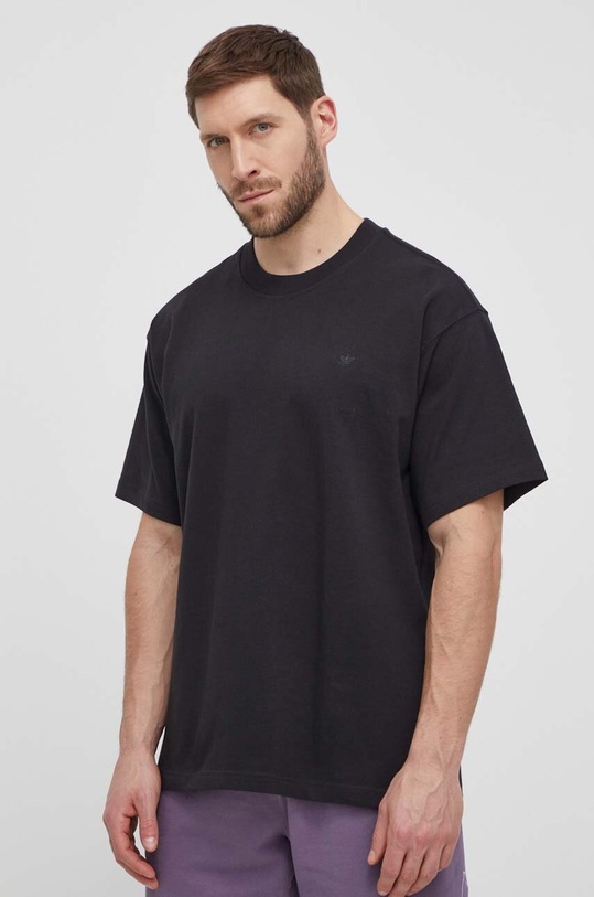 adidas Originals t-shirt bawełniany Adicolor Contempo Tee czarny HK2890