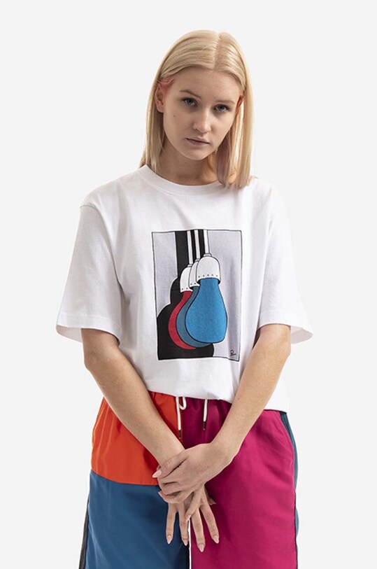 by Parra cotton t-shirt 47300.WHITE