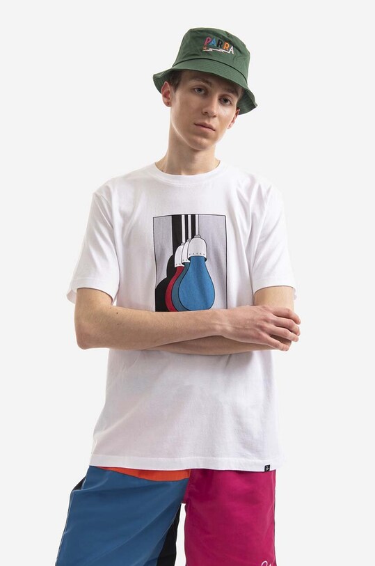 by Parra cotton t-shirt 47300.WHITE
