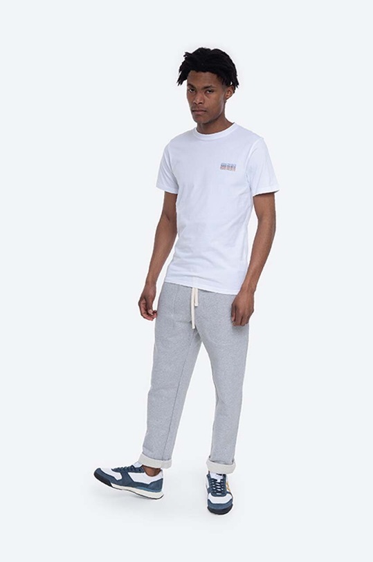 Norse Projects cotton T-shirt Niels Logo Stack N01.0541.0001 white AA00