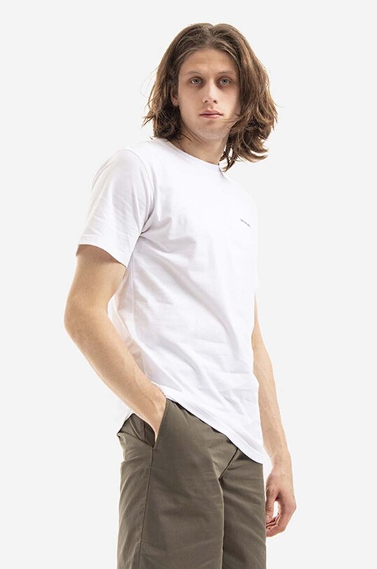Norse Projects cotton t-shirt Niels Standard Logo N01.0561.0001 white