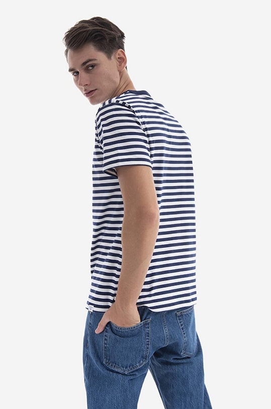 Clothing Norse Projects cotton T-shirt Niels Classic Stripe N01.0563.7004 white