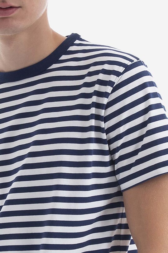 Bavlnené tričko Norse Projects Niels Classic Stripe biela N01.0563.7004