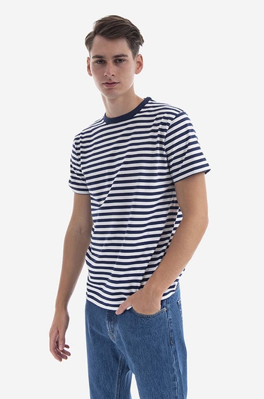 Norse Projects cotton T-shirt Niels Classic Stripe N01.0563.7004 white