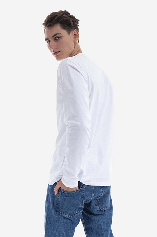 Clothing Norse Projects cotton longsleeve top Niels Standard Ls N10.0181.0001 white
